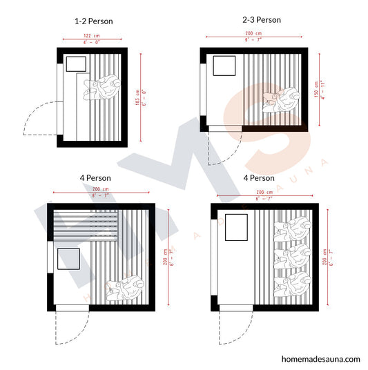 Sauna Sizes & Layouts: The ultimate guide to sizing your outdoor sauna