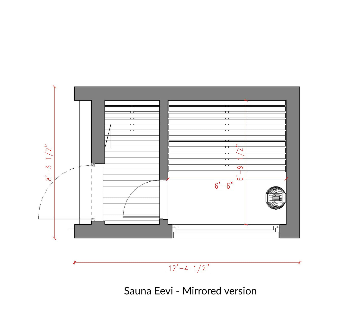Eevi outdoor garden sauna