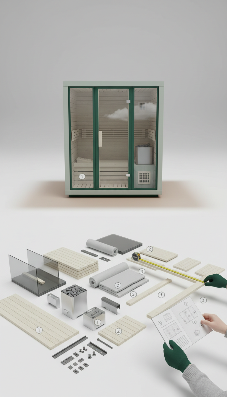 Cedar Indoor Sauna Blueprint