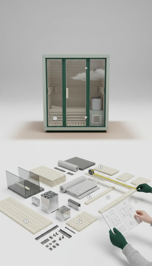 Cedar Indoor Sauna Blueprint